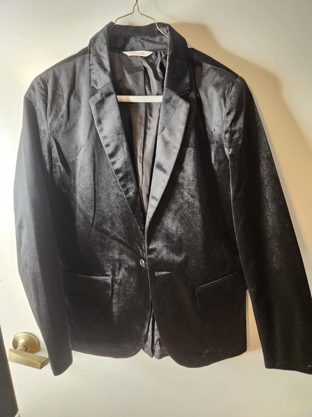 Cat & Jack Black Velvet Boy's Blazer